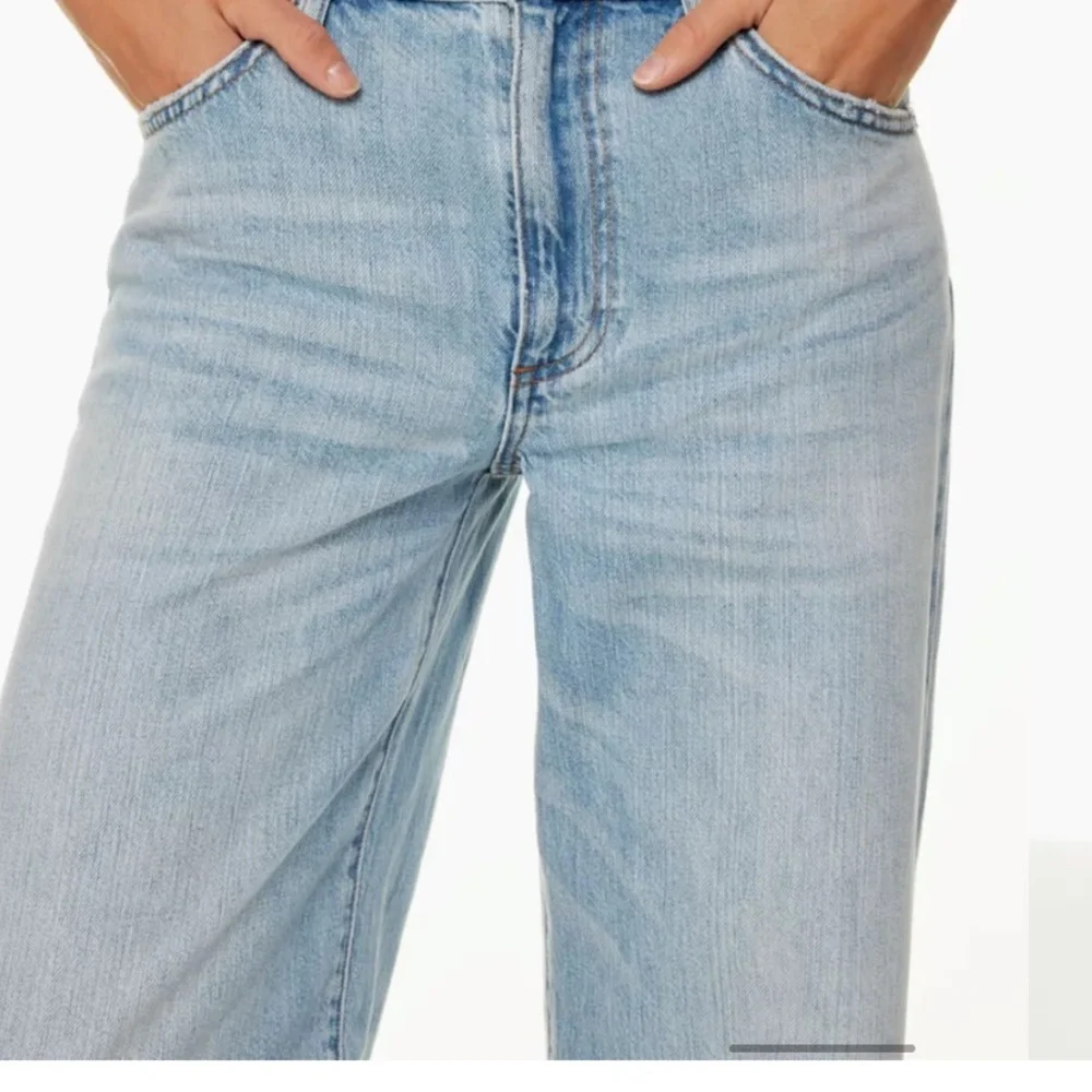 Denim Forum Light Blue Wide Leg Jeans - Picture 3 of 12